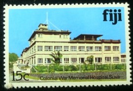 Selo postal de Fiji de 1979 Colonial War Memorial Hospital