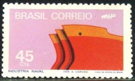 Selo postal do Brasil de 1972 Indústria Naval