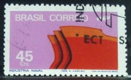 Selo postal do Brasil de 1972 Indústria Naval - C 738 MCC