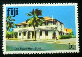 Selo postal de Fiji de 1979 Old Town Hall
