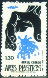Selo postal do Brasil de 1972 Artes Plásticas - C 742 N