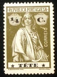 Selo postal de Tete de 1914 Ceres ¼
