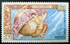 Selo postal do Laos de 1962 Vientiane Stamp Exhibition