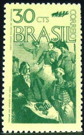 Selo postal do Brasil de 1972 Fundação da Pátria