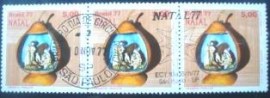 Tira de selos postais do Brasil de Natividade 2