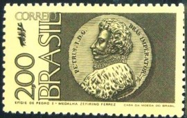 Selo postal do Brasil de 1972 Peça da Coroação