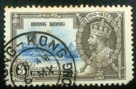 Selo postal de Hong Kong de 1935 Windsor Castle