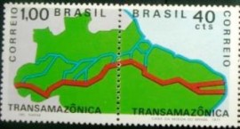 Se-tenant do Brasil de 1971 Transamazõnica