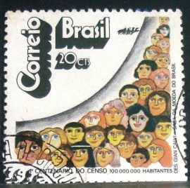 Selo postal COMEMORATIVO do BRASIL de 1972 - C 760 N1D