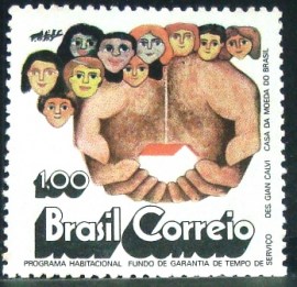 Selo postal COMEMORATIVO do BRASIL de 1972 - C 761 M