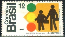Selo postal do Brasil de 1972 CONTRAM