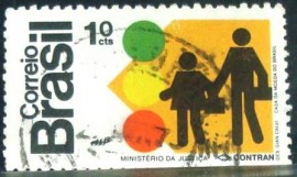 Selo postal do Brasil de 1972 CONTRAM - C 766 U