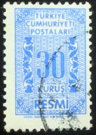 Selo postal da Turquia de 1962 Ultra 30