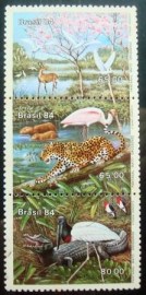 Se-tenant do Brasil de 1984 Pantanal Matogrossense