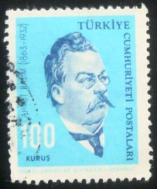 Selo postal da Turquia de 1964 Ahmet Rasim