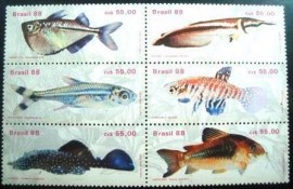 Série de selos postais de 1988 Peixes de Água Doce