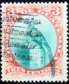 Selo postal da Guatemala de 1939 Quetzal 3