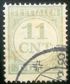 Selo postal da Holanda de 1921 Portzegel 11