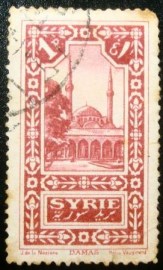 Selo postal da Síria de 1925 Omayyad Mosque at Damascus