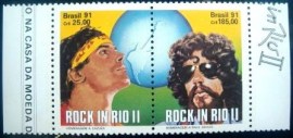 Se-tenant do Brasil de 1991 Rock in Rio II