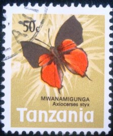 Selo postal da Tanzânia de 1973 Tycaenid Butterfly