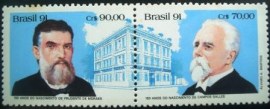 Se-tenant do Brasil de 1991 Presidentes