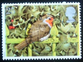 Selo postal do Reino Unido de 1995 European Robin