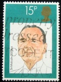 Selo postal do Reino Unido de 1980 Sir Malcolm Sargent