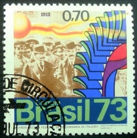 Selo postal do Brasil de 1973 Escola Federal de Itajubá - C 790 M1D