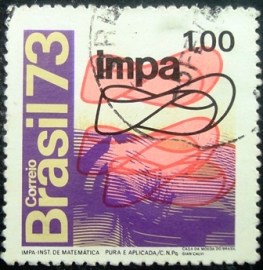 Selo postal COMEMORATIVO do BRASIL de 1973 - C 791 U