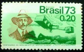 Selo postal do Brasil de 1973 14 Bis 20 - C 792 N
