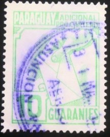 Selo postal do Paraguai de 1984 Support the postman