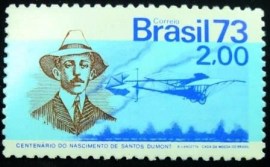 Selo postal do Brasil de 1973 Demoiselle - C 794 N