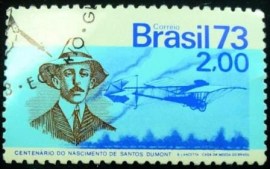 Selo postal do Brasil de 1973 Demoiselle - C 794 MCC