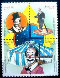 Se-tenant do Brasil de 1998 Homenagem ao Circo