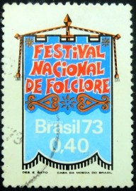 Selo postal COMEMORATIVO do BRASIL de 1973 - C 798 U
