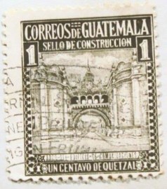 Selo postal da Guatemala de 1942 Arch of Communications