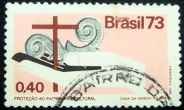 Selo postal COMEMORATIVO do BRASIL de 1973 - C 801 U