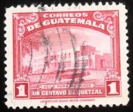 Selo postal da Guatemala de 1942 Home for the aged