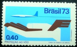 Selo postal do Brasil de 1973 Proteção ao Vôo - C 802 N