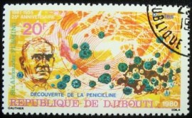 Selo postal de Djibouti 1980 Alexandre Fleming
