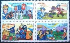Série de selos postais do Brasil de 2002 Cavalhadinha