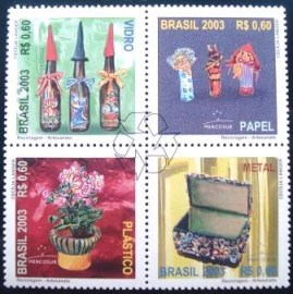 Série de selos postais do Brasil de 2003 Reciclagem