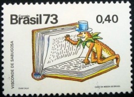 Selo postal do Brasil de 1973 Visconde de Sabugosa - C 809 N