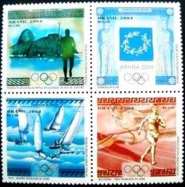 Série de selos postais do Brasil de 2004 Olimpíadas de Atenas
