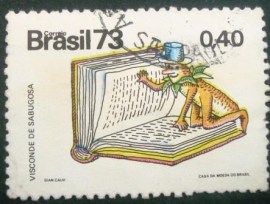 Selo postal do Brasil de 1973 Visconde de Sabugosa - C 809 U
