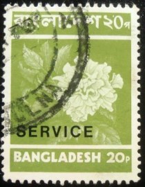 Selo postal de Bangladesh de 1973 Stamp overprint