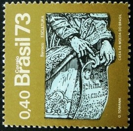 Selo postal COMEMORATIVO do BRASIL de 1973 - C 812 M