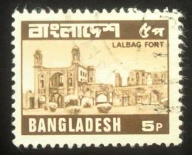 Selo postal de Bangladesh de 1979 Lalbag Fort