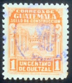 Selo postal da Guatemala de 1945 Ministry of transport 1
